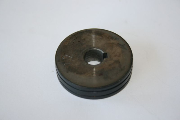 ELMAG invoerrol 1,0/1,2 mm, EM201/211 (buiten-Ø 40mm/binnen-Ø 10mm, 10mm breed) voor aluminium, HA 'HALF ROUND GROOVE' voor EUROMIG 200, 54713