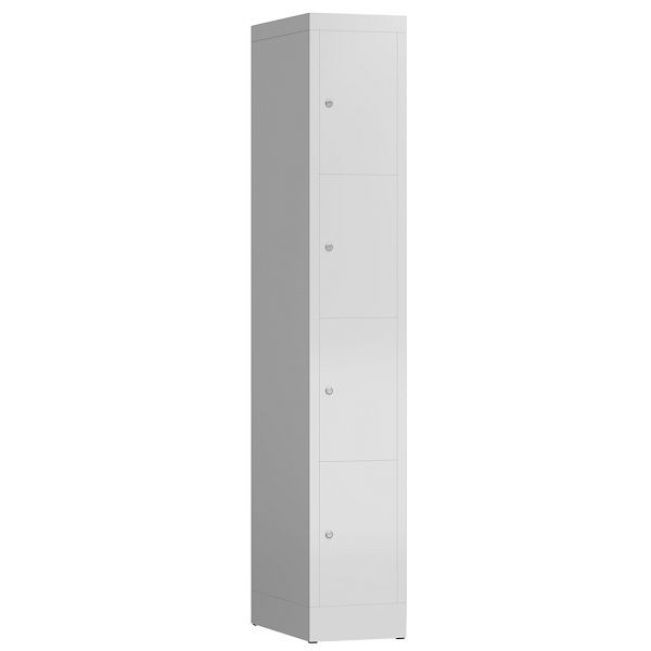 Lüllmann ClassiX lockerkast, 1 compartiment, 4 compartimenten, 1800 x 310 x 500 mm, lichtgrijs, X-520410