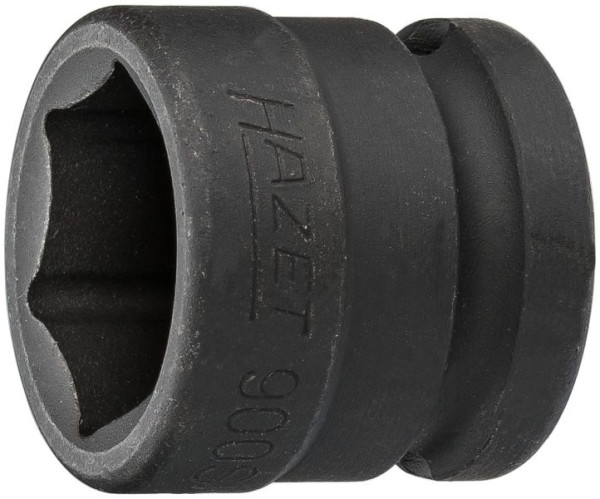 Hazet impact, machine schroevendraaierdop, zeskant, hol vierkant 12,5 mm, 21 mm, extra korte versie, 900SK-21