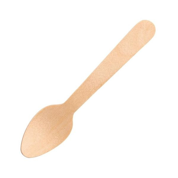 Fiesta Green theelepel berkenhout 11cm, VE: 100 stuks, DK398