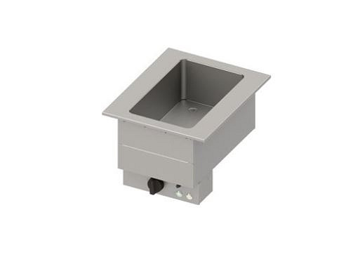 Stalgast bain-marie wasbak "Drop-In" 1xGN 1/1 505x620x390 mm RVS deksel, DI05109