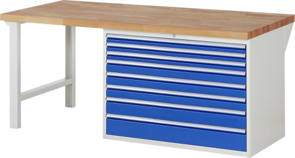 RAU werkbank serie 7000 - model 7719, B2000 x D900 x H890 mm, systeemonderstel B2000 x D850 x H850 mm, 03-7719A1-209B4M.11