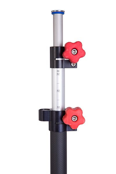 NESTLE combistang 350 carbon buitenbuis / aluminium midden- en binnenbuis, wM 14cm / dubbel telescopisch, 14031000