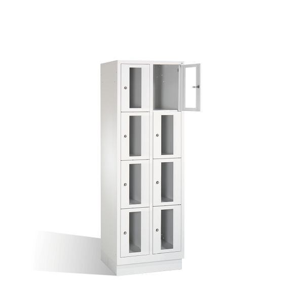 C+P lockerkast Classic, H1800xB610xD500mm, kleur: lichtgrijs, 8020A204 S10000