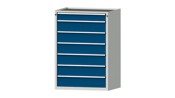 ANKE werkbanken ladekast, model 4001 V, 910 x 675 x 1280 mm, RAL 7035/5010, kuip, 611.300