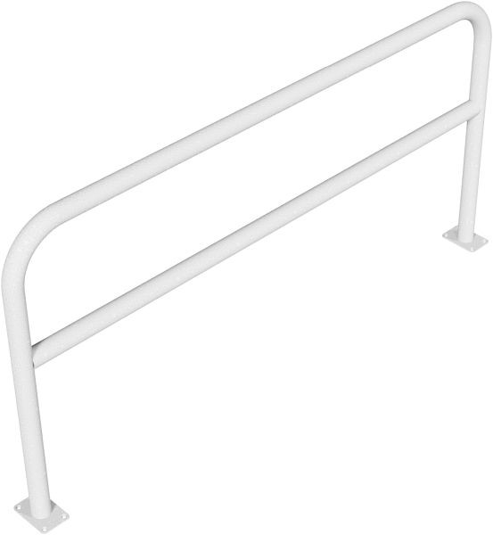 Schakedeflectorbeugel van stalen buis Ø 60 x 2,5 mm breedte: 2000 mm, totale hoogte: 1000 mm met dwarsbalk, thermisch verzinkt voor pluggen, 465_64