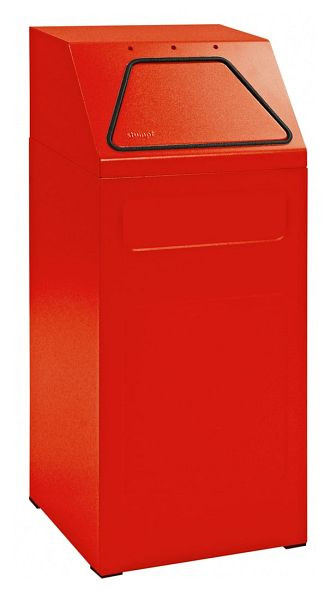 Stumpf afvalscheiding 65, RAL 3000/3000, verzinkte binnenbak, 65 liter, 5401003