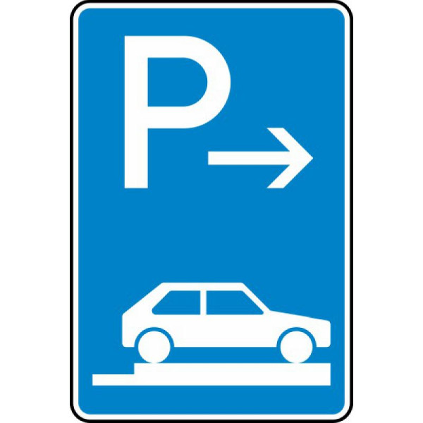 Stone HGS parkeren op trottoirs geheel dwars in de rijrichting rechts (einde) nr. 315-87, 900x600mm /RA1/vlakke vorm 3mm, 315-87-213