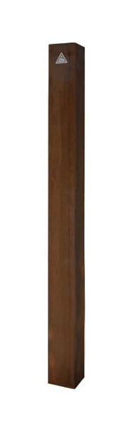 Schake Cortenstalen stijlpaal, gemaakt van 80 x 80 x 2 mm, 4481F
