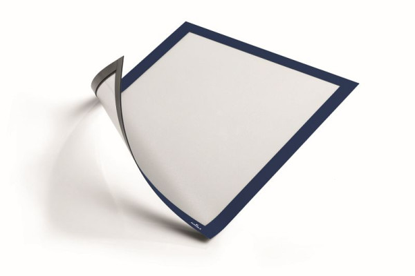 DURABLE DURAFRAME Magnetisch informatieframe A4, donkerblauw, 5 stuks, 486907