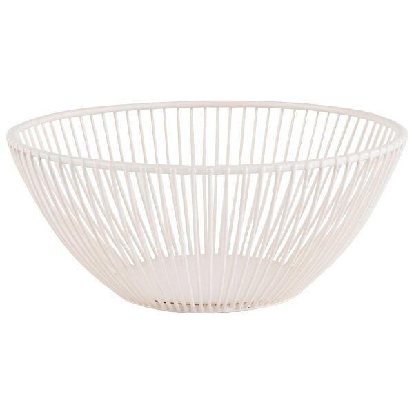 APS mand -SVART- in fluisterwit Ø 20 cm, hoogte: 8 cm, 30426