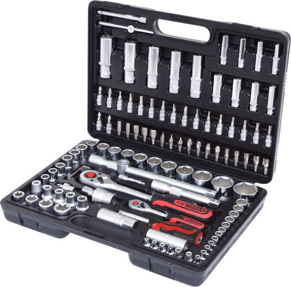 KS Tools 1/4"+1/2" dopsleutelset, 108-delig, 911.0708