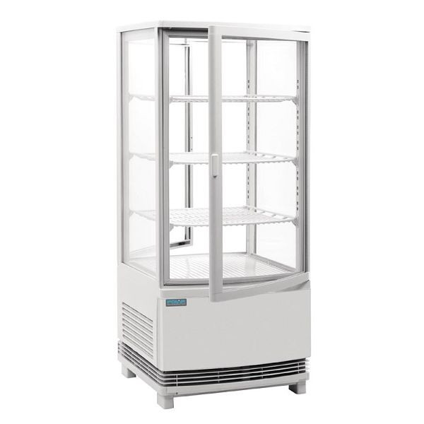 Polar koelvitrine met gebogen deuren 86L, CB507