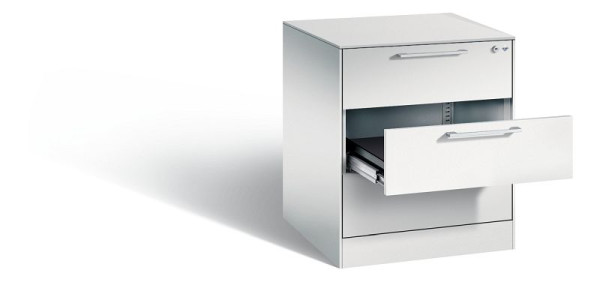 C+P archiefkast Asisto, H710xB562xD600mm, kleur: lichtgrijs, beugelgreep, 146274-322 S10052