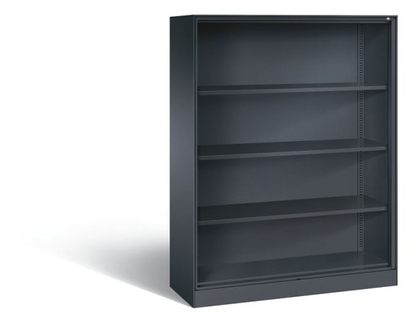 C+P bureauplank Asisto, H1635xB1200xD435mm, kleur: zwart-grijs, 4 niveaus, 140011-000 S10013
