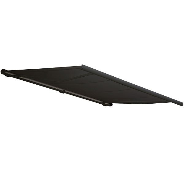 Mendler elektronische cassetteluifel HWC-H27, luifel volle cassette 6x3m, polyester antraciet, frame antraciet, 72790+58312