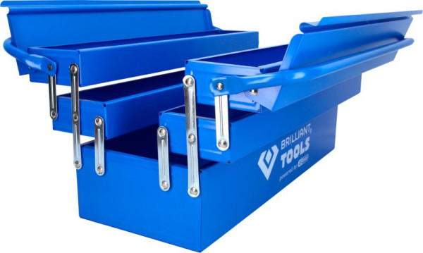 Brilliant Tools metalen opvouwbare gereedschapskist BT150800