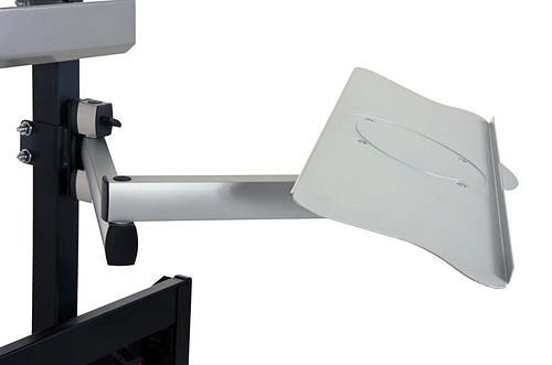 Rocholz toetsenbord- en muisplateau, met scharnierende arm, 309426