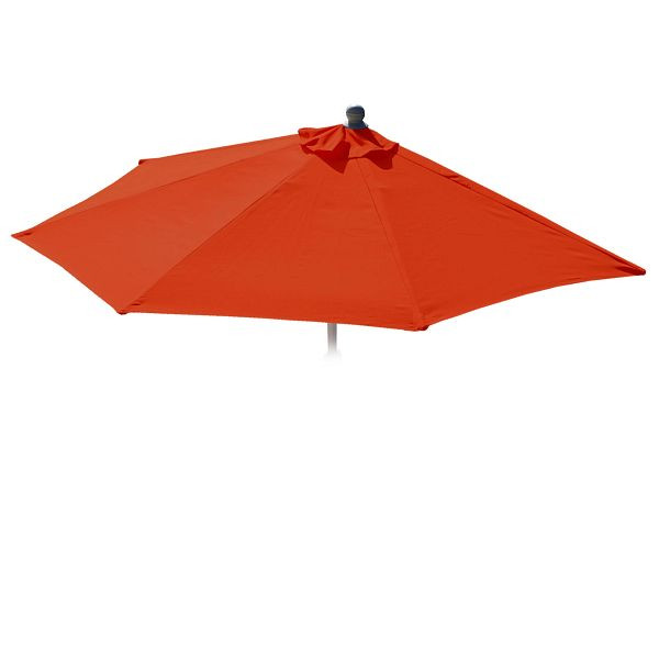 Mendler vervangende hoes voor parasol halfronde Parla, parasolhoes vervangende hoes, 270cm stof/textiel UV 50+ 3kg, terracotta, 81662