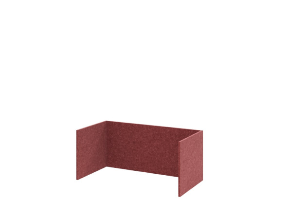 Hammerbacher FlexWall viltinzet 80 cm, 1 OH, Bordeaux, VFWF18/B