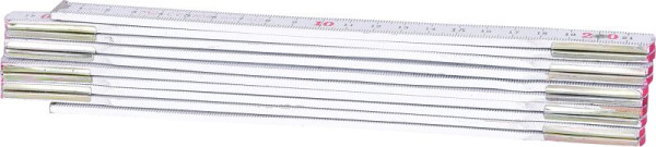 KS Tools houten duimstok, wit, 2m, 300.0062