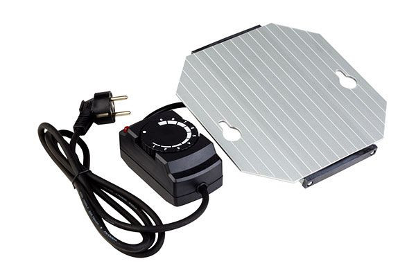 APS verwarmingselement voor artikel 11672, 21 x 20 cm, hoogte: 6 cm, 500 W, 220 V, temperatuurregeling in, 9 niveaus, 12287