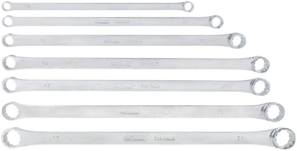 KS Tools CHROMEplus dubbele ringsleutelset, XL, 7-delig, 518.0830