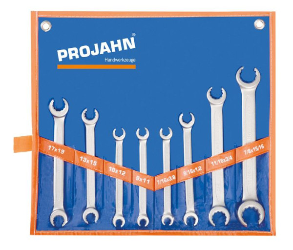 Projahn open dubbele ringsleutel set 8 delig, 2218