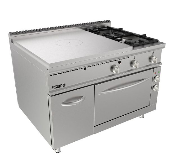 Saro kookplaat elektrische oven + 2 branders + deur LQ, 423-8125
