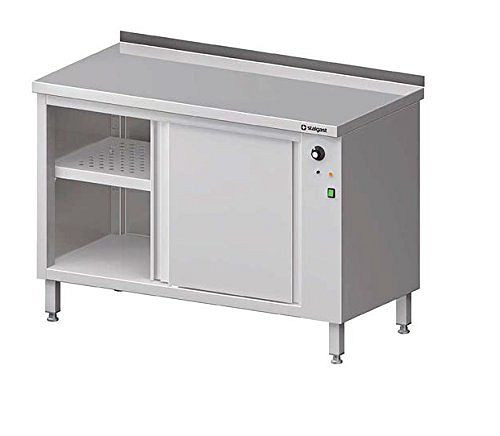 Stalgast Wärmeschrank mit Schiebetüren 1300x700x850 mm mit Aufkantung, VWS13700A