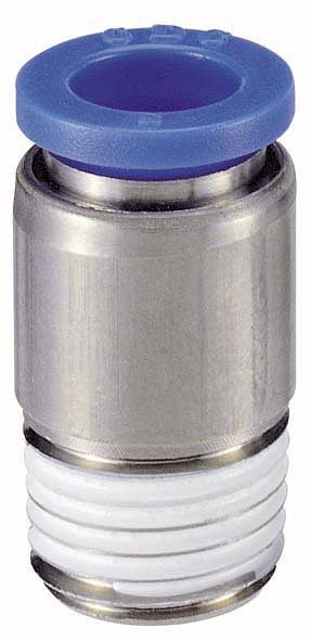 timmer B-GEkr-12-3/8-MSv-bl, rechte schroefverbinding conisch, slang-Ø: 12 mm, schroefdraad: 3/8", VE: 10 stuks, 03020071