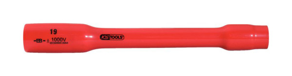 KS Tools 1/2" dopsleutel met beschermende isolatie, XL, 17 mm, 255 mm, 117.1383