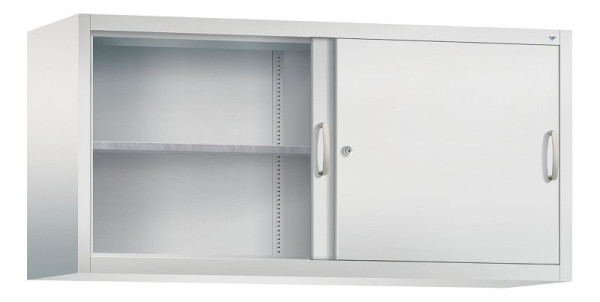 C+P bovenkast Acurado, H790xB1600xD500mm, kleur: lichtgrijs, beugelgreep, 2 niveaus, 2155-09 S10016