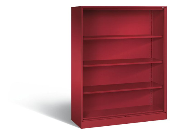C+P bureauplank Asisto, H1635xB1200xD435mm, kleur: robijnrood, 4 niveaus, 140011-000 S10017