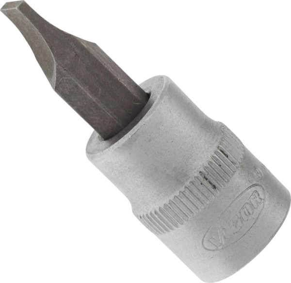 VIGOR schroevendraaierbit, hol vierkant 10 mm (3/8 inch), sleufprofiel, 1,2 x 8 mm, V2286N