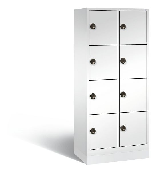 C+P stalen laadkast Evolo, 8 compartimenten, H1800B810T500 mm, wit, 48020-220404EB S10029