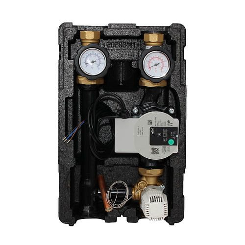 Environ ProfiMix verwarmingscircuitpompgroep met driewegmengkraan, Herz capillaire thermostaatkop 20-50°C en Wilo Para 25/6, EN002FT2050PARA