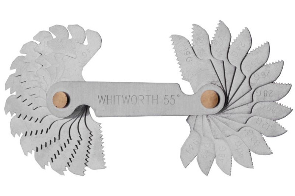 GSR draadsjabloon 28 vellen inch Whitworth draad BS 84 spoed 4 - 62", 05001060