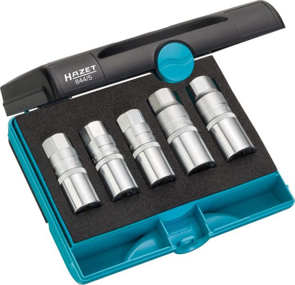 Hazet bouttrekkerset, hol vierkant 12,5 mm (1/2 inch), aantal gereedschappen: 5, 844/5