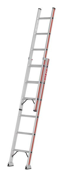 HYMER-uitschuifladder, tweedelig, 2x6 sporten, lengte ingeschoven 1,85 m / uitgeschoven 2,97 m, 604612