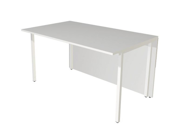Kerkmann tafel Atlantis 3, tweezijdig recht, B 1350 x D 820 x H 750 mm, wit/grafiet, 22327112