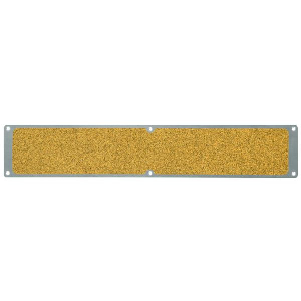 Meelbroek antislipplaat aluminium met m2 antislipcoating, Public 46 geel 114x635mm, APM9GF1