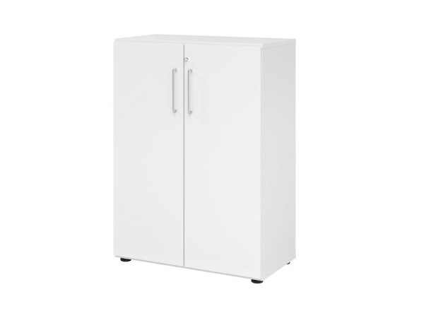 Hammerbacher kast 938T3, 3 OH, romp: wit / voorkant: wit, 80 x 42 x 110 cm (BxDxH), V938T3/W/W/BS