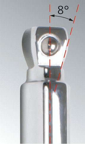KS Tools 1/4"+3/8"+1/2" CHROMEplus kantelverlengingsset, 9-delig, 918.0009