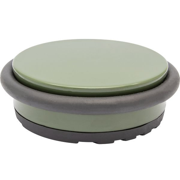 WAGNER vloerdeurstopper BIG DISK COLOR diameter 96mm, hoogte 30mm, olijfgroen, VE: 4 stuks, 15516901