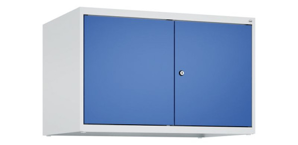 C+P Schrankaufsatz Classic PLUS, C Aufsatzschrank Classic PLUS, 2 Abteile, 500x800x500mm, 7035/5010, Zylinderschloss, 080092-22 S10018