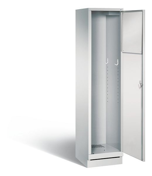 C+P wasverzamelkast Evolo, H1800xB420xD500mm, kleur: lichtgrijs, 48170-210 S10004