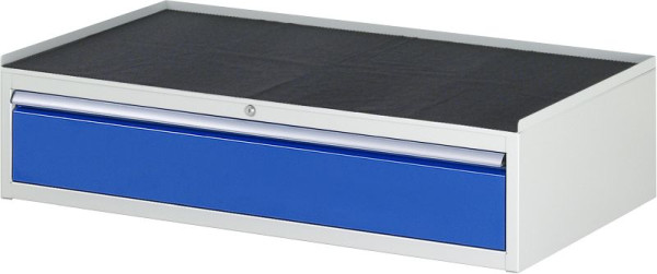 RAU ladekast serie 7000, B1145xD650xH285mm, lade: 1xH180mm, metalen onderstel met 3-zijdige rolrand en antislipmat, 03-XXL1.0A-MT.11