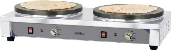 Casselin Crêpe Maker 2-voudig - Premium - vierkant 400 mm, CCD40EP