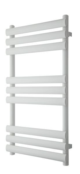 TVS badkamerradiator met ovale, horizontale buizen MILO 9-500, wit, 940 x 520 mm, MI9-500HV